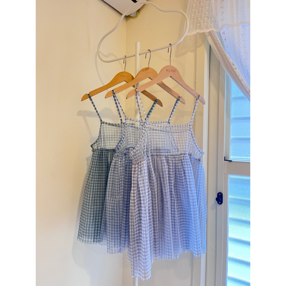 格紋透膚背心-細節圖5