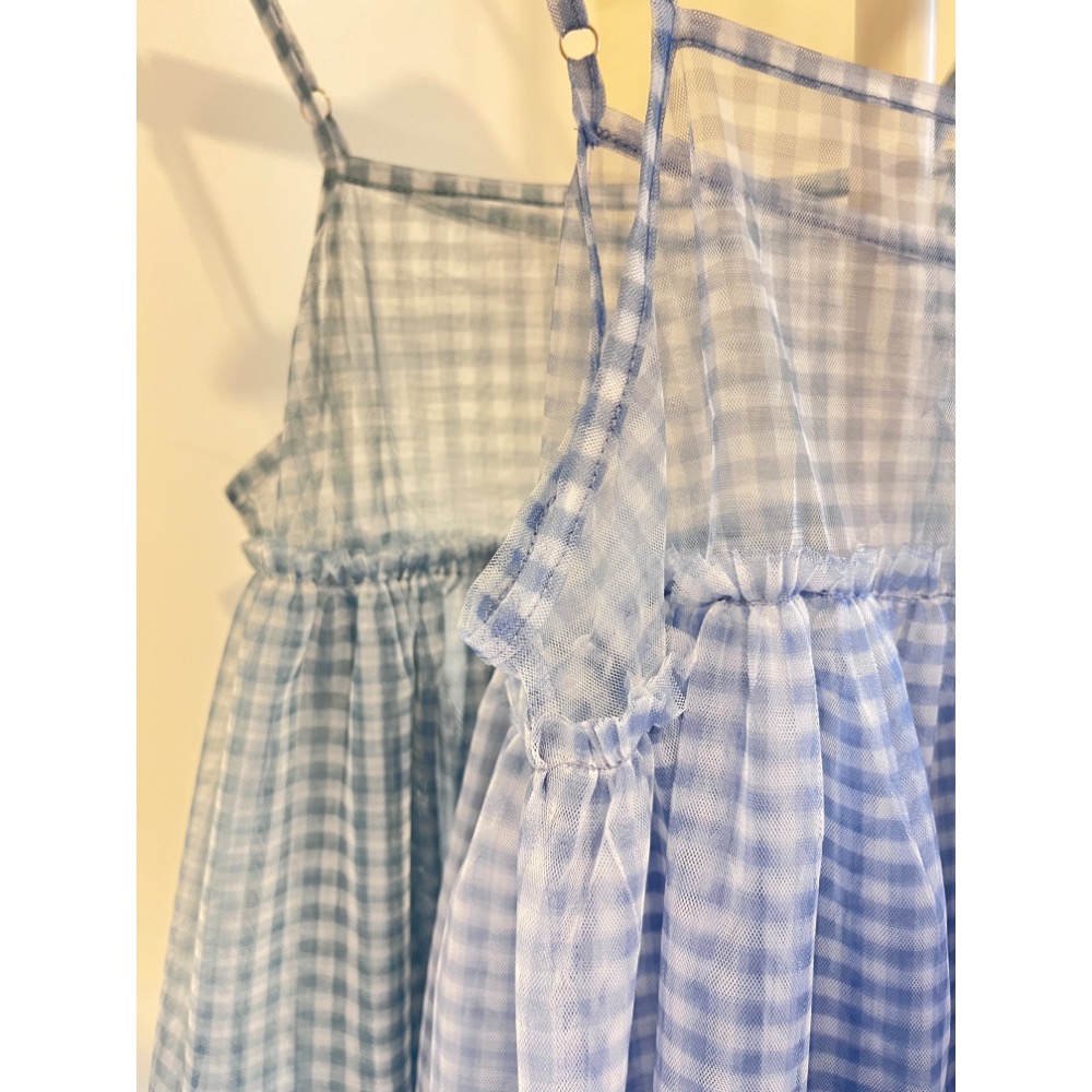 格紋透膚背心-細節圖6