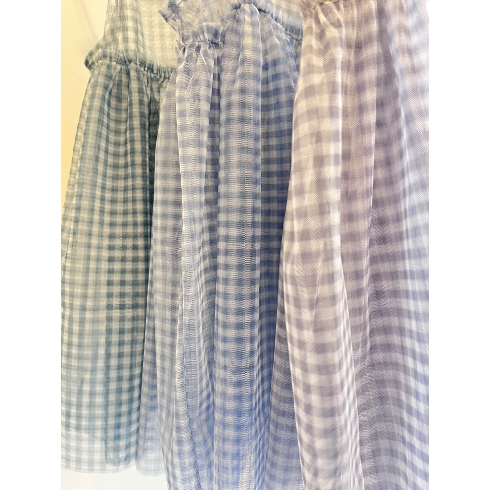 格紋透膚背心-細節圖7