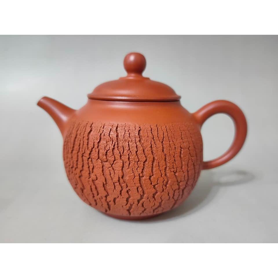 【澄韻堂】現貨全新正品、免運-台灣陶藝家-陳政嵐朱泥爆裂壶-有證書與作者落款,約200-220cc-細節圖6