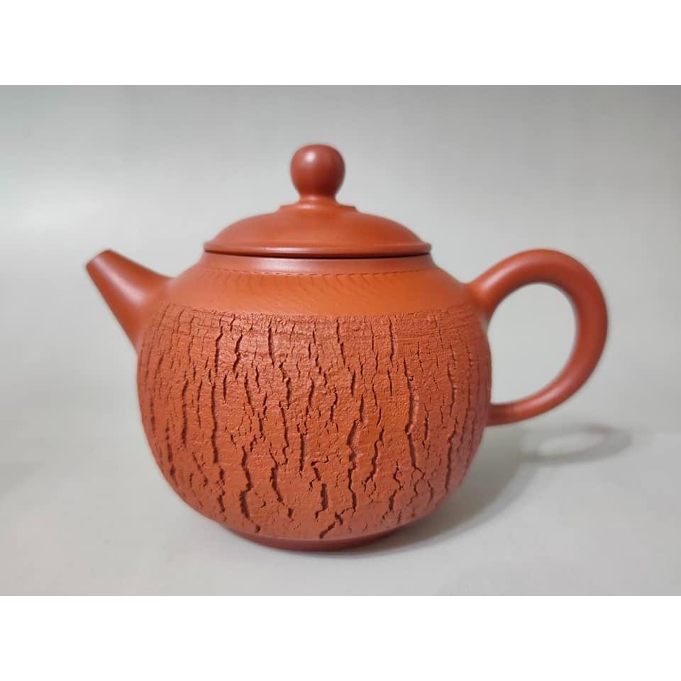 【澄韻堂】現貨全新正品、免運-台灣陶藝家-陳政嵐朱泥爆裂壶-有證書與作者落款,約200-220cc-細節圖7
