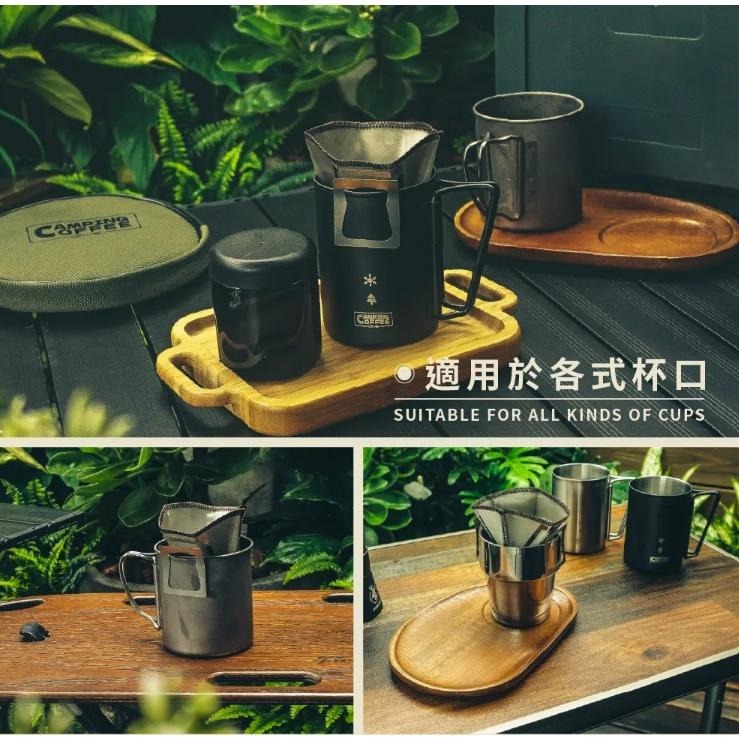 【澄韻堂】現貨  Camping 掛耳濾杯 1-2cup (附收納盒)  濾紙 濾網 咖啡濾紙-細節圖4