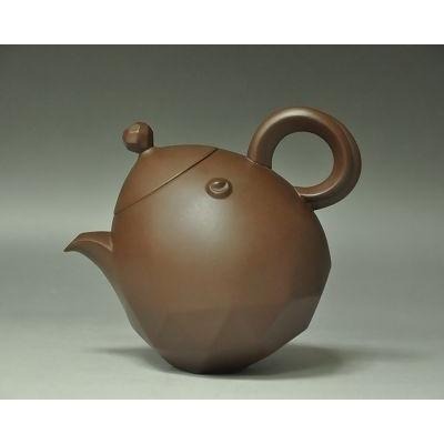 【澄韻堂】現貨全新正品、免運-陸羽精選紫砂壺-附禮盒提袋- 十二生肖晶鑽鼠紫砂壺/段泥壺,約210cc-細節圖3