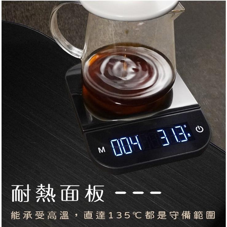 【澄韻堂】現貨Driver 手沖咖啡數位電子秤 耐熱135度C面板 內建標準/手沖/義式三種模式,3A/TYPE C電源-細節圖3