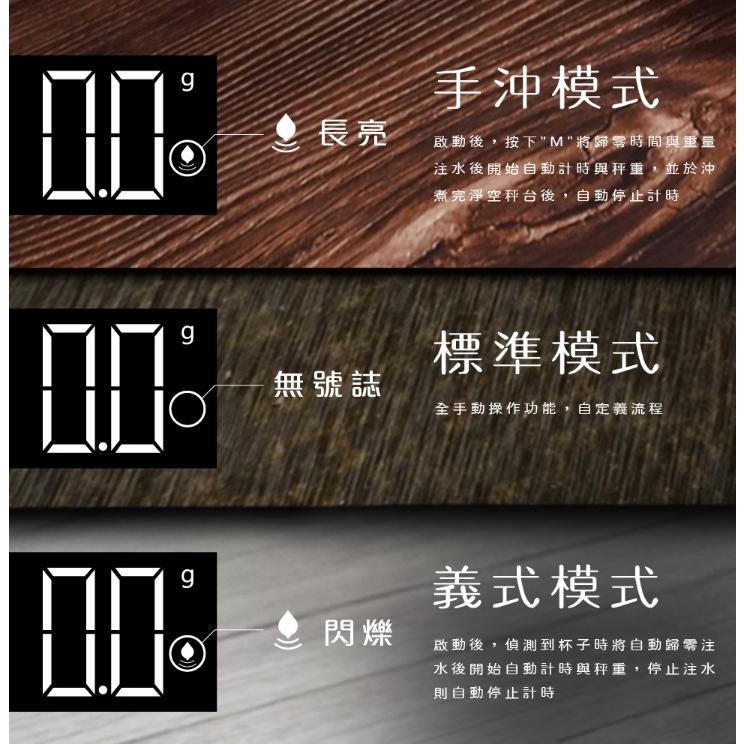 【澄韻堂】現貨Driver 手沖咖啡數位電子秤 耐熱135度C面板 內建標準/手沖/義式三種模式,3A/TYPE C電源-細節圖8