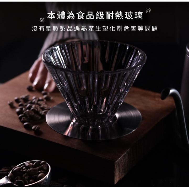 【澄韻堂】買一送一濾掛咖啡, Driver格拉斯濾杯 咖啡濾杯2-4cup SUS304食品級不銹鋼底盤,食品級耐熱玻璃-細節圖7