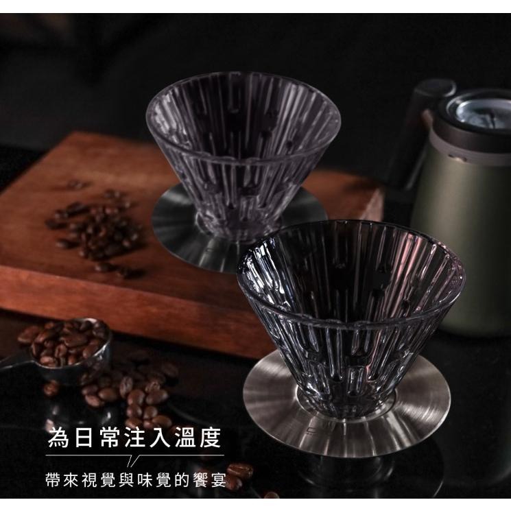【澄韻堂】買一送一濾掛咖啡, Driver格拉斯濾杯 咖啡濾杯2-4cup SUS304食品級不銹鋼底盤,食品級耐熱玻璃-細節圖8