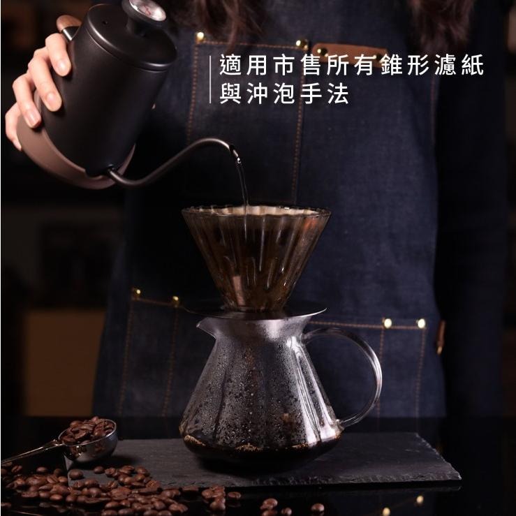 【澄韻堂】買一送一濾掛咖啡, Driver格拉斯濾杯 咖啡濾杯2-4cup SUS304食品級不銹鋼底盤,食品級耐熱玻璃-細節圖9