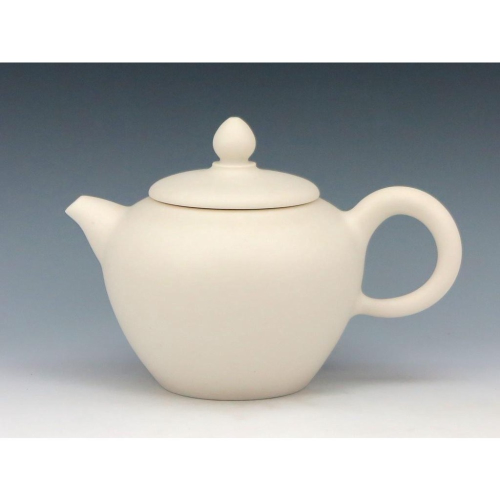 【澄韻堂】現貨全新正品、免運-台灣陶藝名家 張美芬 手拉胚茶壺 手工白陶單壺-約180~200cc,附禮盒有保証卡-細節圖4