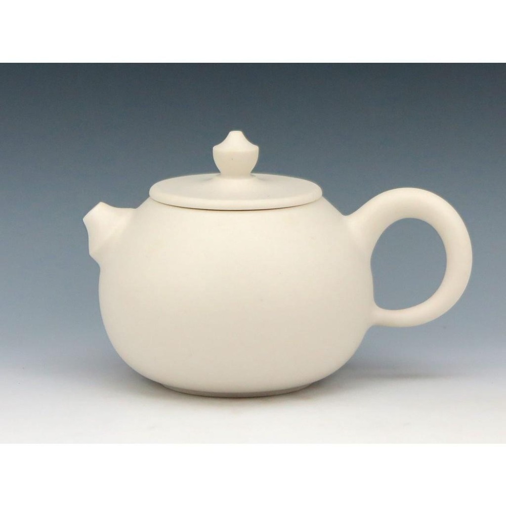 【澄韻堂】現貨全新正品、免運-台灣陶藝名家 張美芬 手拉胚茶壺 手工白陶單壺-約180~200cc,附禮盒有保証卡-細節圖8