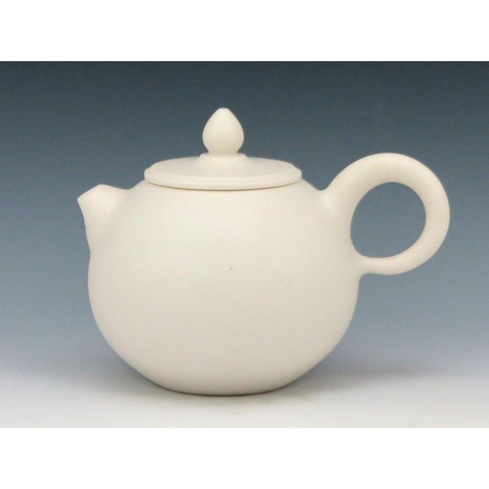 【澄韻堂】現貨全新正品、免運-台灣陶藝名家 張美芬 手拉胚茶壺 手工白陶單壺-約180~200cc,附禮盒有保証卡-細節圖9