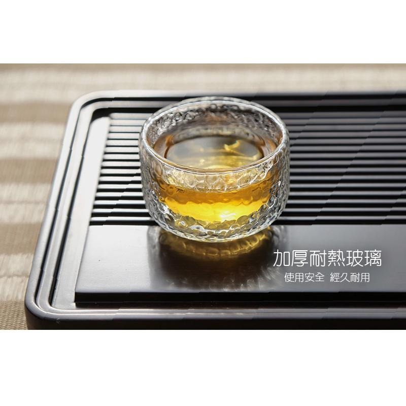 【澄韻堂】宜龍/茶大師 鎚目紋雙層玻璃杯(80ml)2入-細節圖2