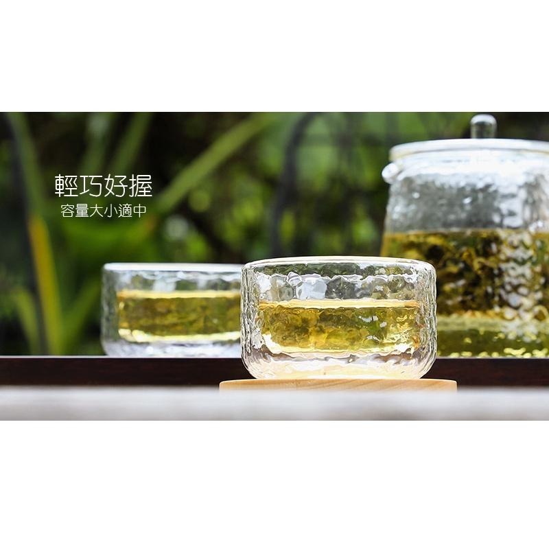 【澄韻堂】宜龍/茶大師 鎚目紋雙層玻璃杯(80ml)2入-細節圖4