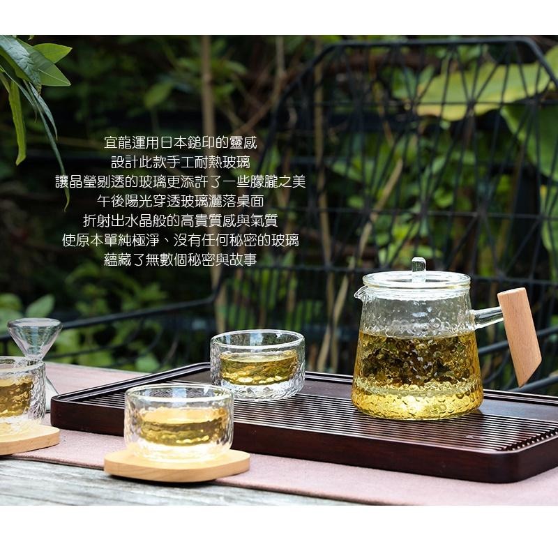 【澄韻堂】宜龍/茶大師 鎚目紋雙層玻璃杯(80ml)2入-細節圖6