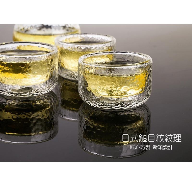 【澄韻堂】宜龍/茶大師 鎚目紋雙層玻璃杯(80ml)2入-細節圖8