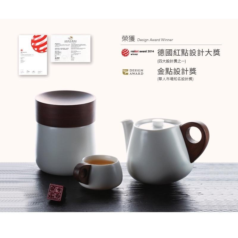 【澄韻堂】免運-宜龍陶瓷茶具組 白‧居易(壺+2杯)3入禮盒 茶壺 泡茶壺 整套茶具 茶具禮盒-細節圖2