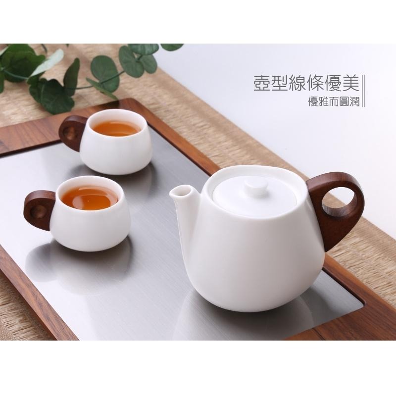 【澄韻堂】免運-宜龍陶瓷茶具組 白‧居易(壺+2杯)3入禮盒 茶壺 泡茶壺 整套茶具 茶具禮盒-細節圖8