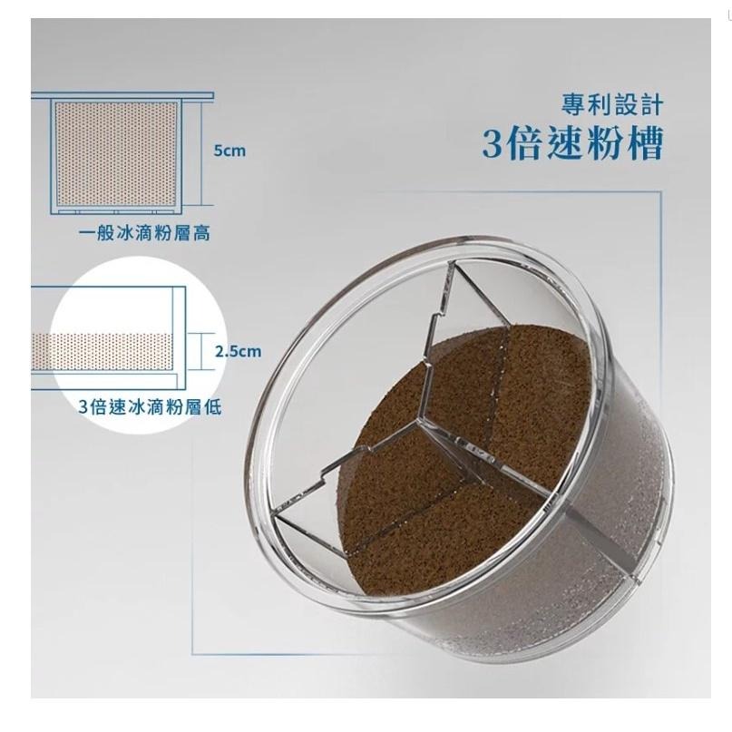 【澄韻堂】現貨, 原廠正品,附發票-Driver 3倍速 冰滴咖啡壺 專利3倍速粉槽 2小時極速萃取 可調節水閥 冰滴壺-細節圖2