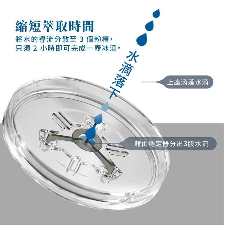 【澄韻堂】現貨, 原廠正品,附發票-Driver 3倍速 冰滴咖啡壺 專利3倍速粉槽 2小時極速萃取 可調節水閥 冰滴壺-細節圖5