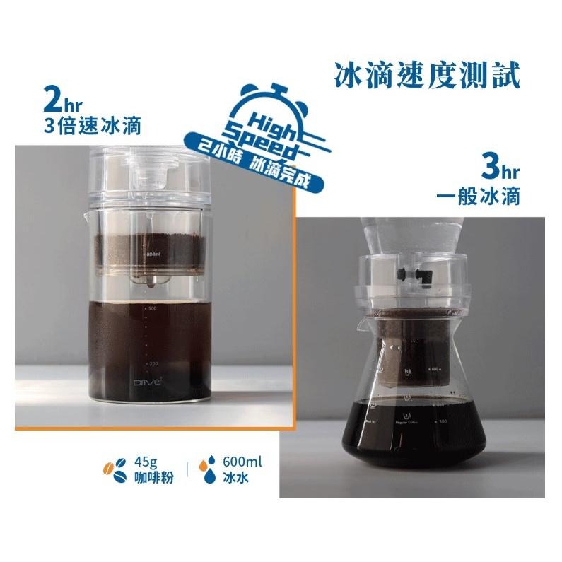 【澄韻堂】現貨, 原廠正品,附發票-Driver 3倍速 冰滴咖啡壺 專利3倍速粉槽 2小時極速萃取 可調節水閥 冰滴壺-細節圖7