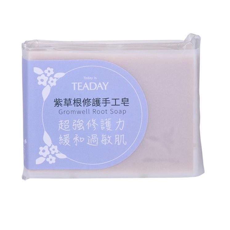 【澄韻堂】台灣宜龍-喝茶天-台灣製-紫草根修護手工皂 天然不添加防腐劑/界面活性劑/硬化劑/人工香精色素/起泡劑-細節圖2