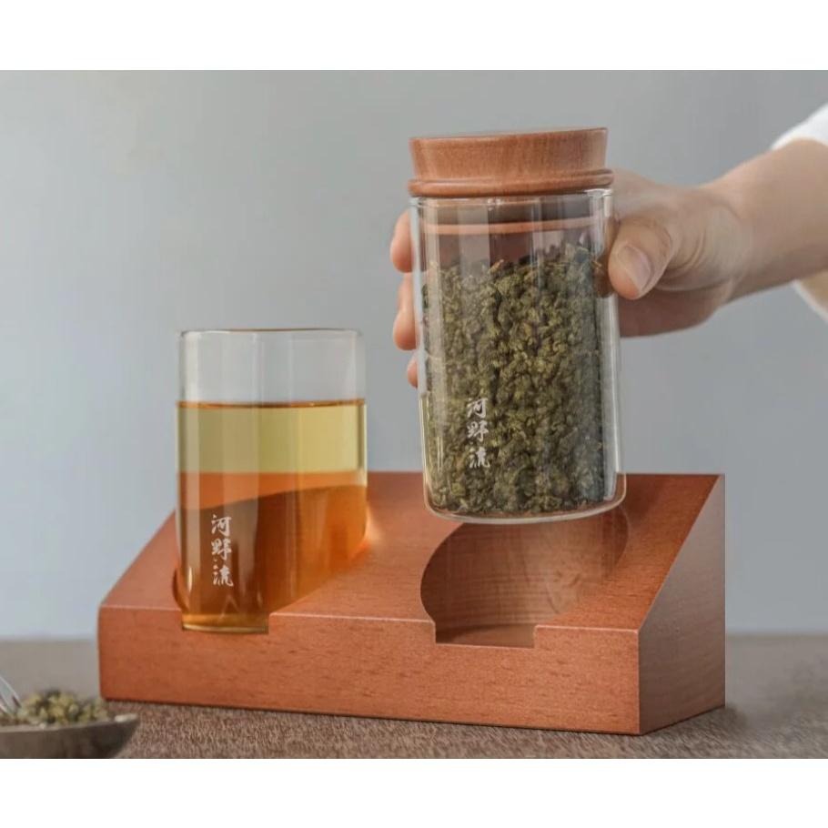 【澄韻堂】河野流 原木雙子座(不含圖中密封罐), 台灣製 溫潤手感的天然山毛櫸木，可搭配岩手密封罐-細節圖2