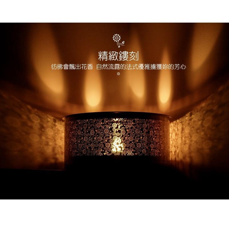 【澄韻堂】台灣宜龍, 璀璨擴香溫茶器-3色選1-奢華金/霧銀/鈦金,簡約的香氛擴散器,燭火溫茶器,304不鏽鋼-細節圖2