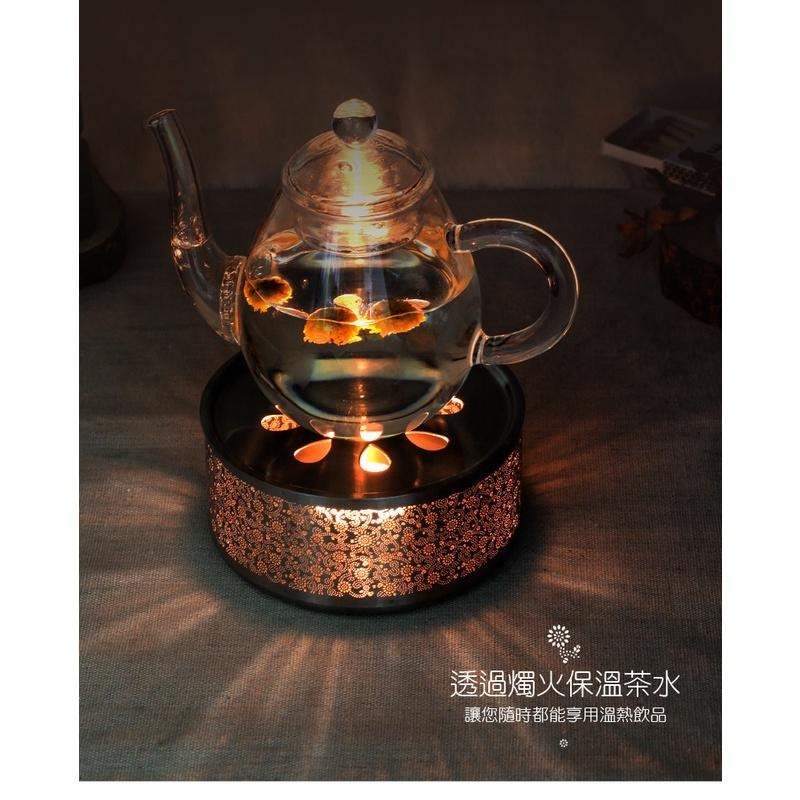【澄韻堂】台灣宜龍, 璀璨擴香溫茶器-3色選1-奢華金/霧銀/鈦金,簡約的香氛擴散器,燭火溫茶器,304不鏽鋼-細節圖5