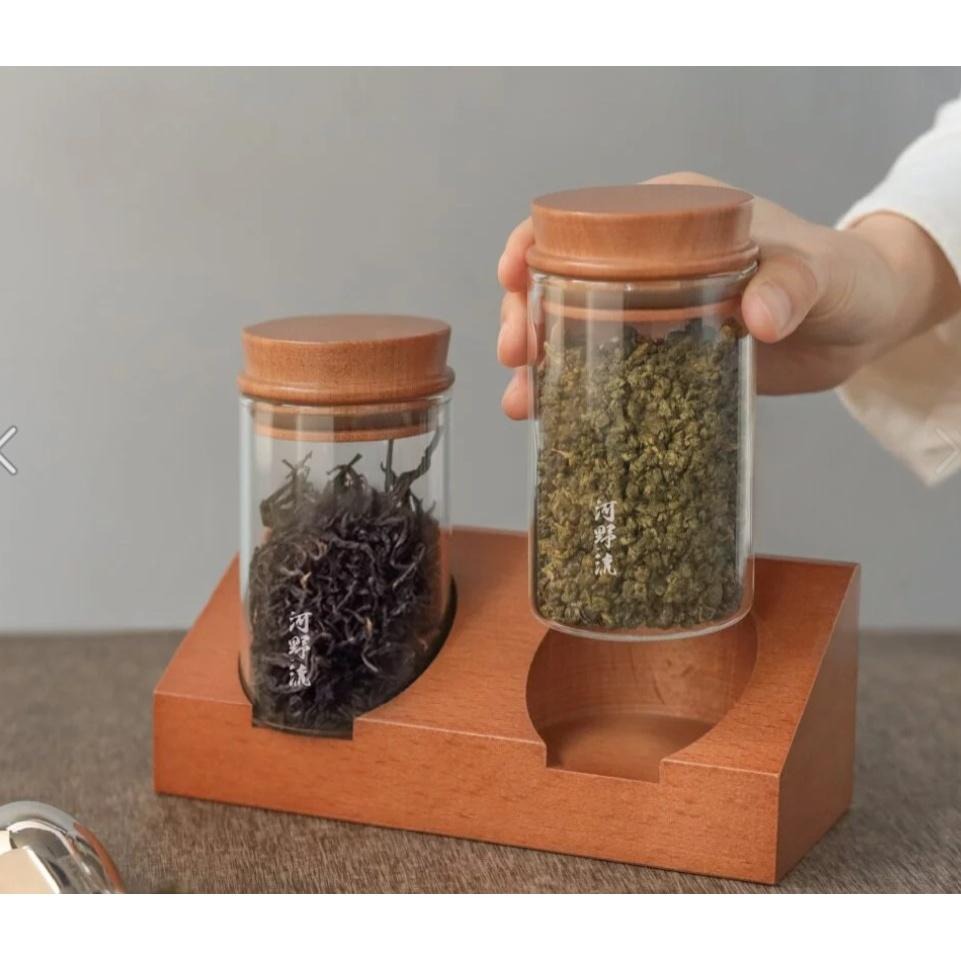 【澄韻堂】河野流 岩手密封罐 250ml 露營 山毛櫸木密封蓋 極具美感的咖啡罐、茶罐-細節圖2