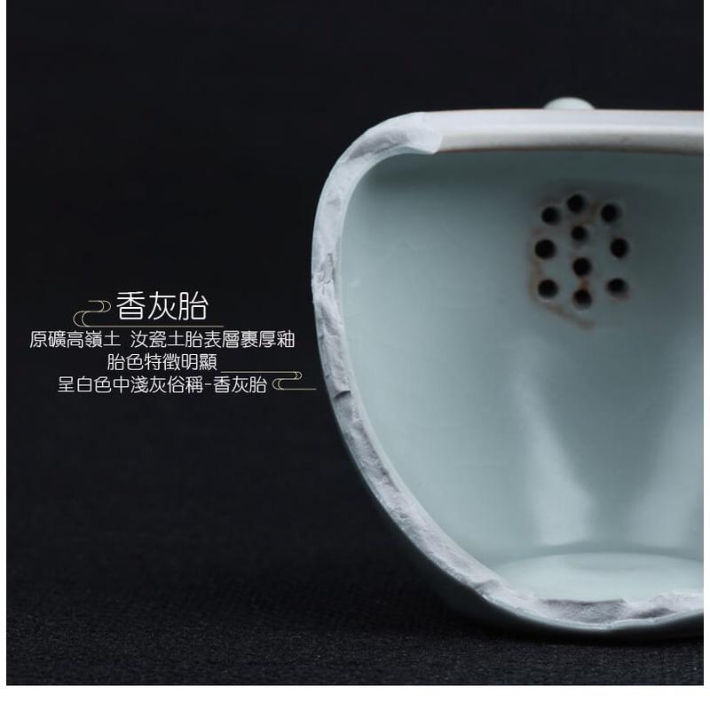 【澄韻堂】宜龍陶瓷茶具/茶器 天青汝窯單杯-(60ml)2入-細節圖5