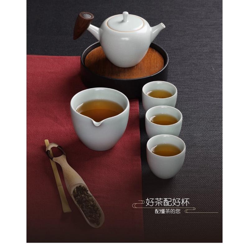 【澄韻堂】宜龍陶瓷茶具/茶器 天青汝窯單杯-(60ml)2入-細節圖7