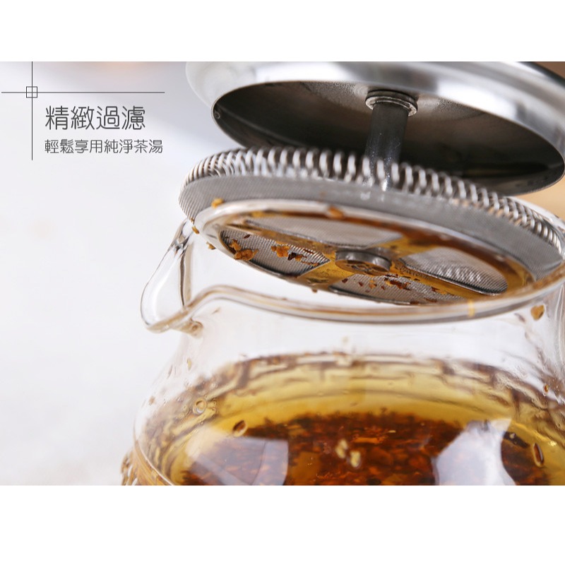 【澄韻堂】宜龍/茶大師如意紋-400/700ML可選-熱銷11年304不鏽鋼蓋-耐熱玻璃-細節圖6