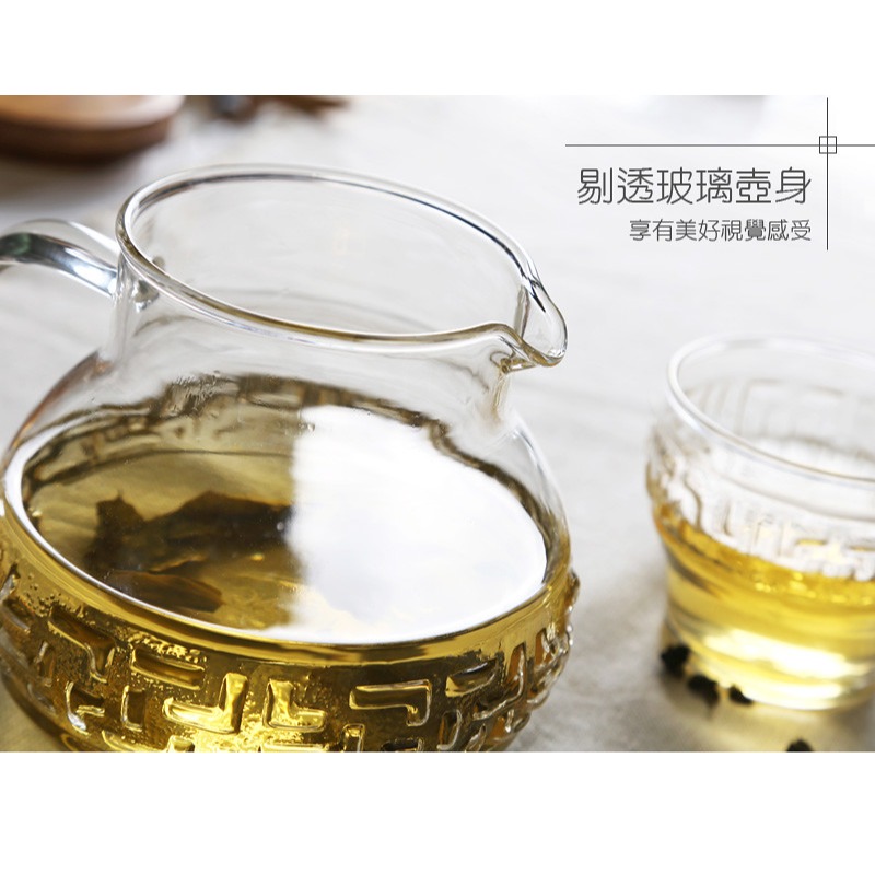 【澄韻堂】宜龍/茶大師如意紋-400/700ML可選-熱銷11年304不鏽鋼蓋-耐熱玻璃-細節圖7