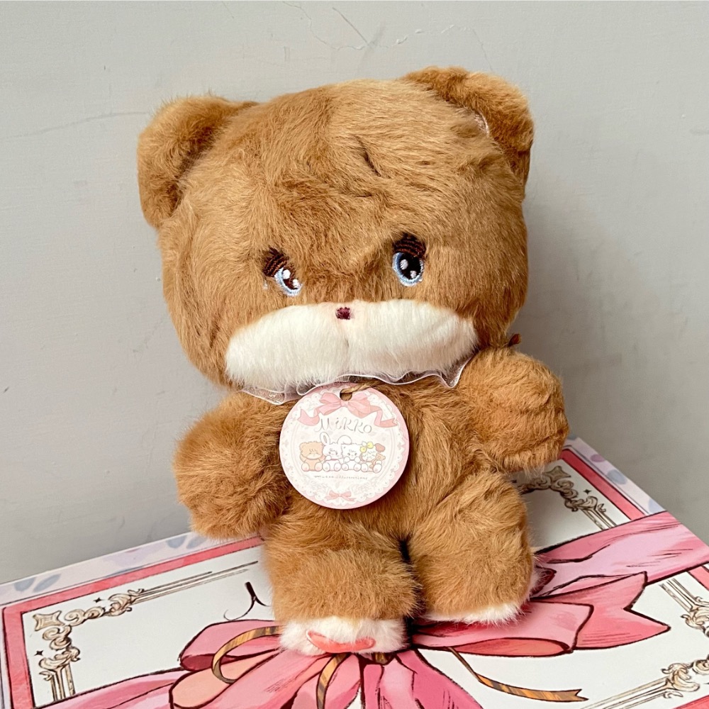台現🐻mikko官方正版可動玩偶Latte熊15cm禮盒紙袋-細節圖7