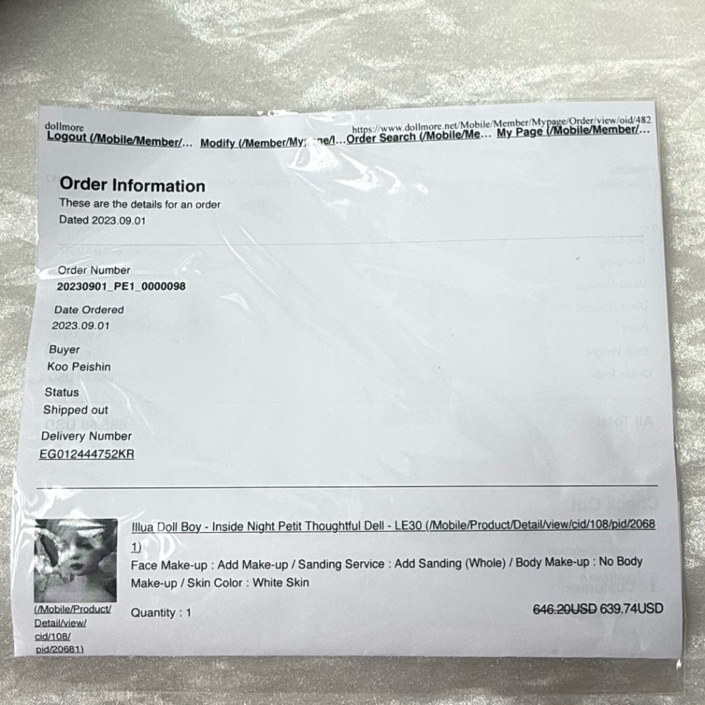 台現🇰🇷DOLLMORE三分白肌BJD男娃Illua Doll- 半眠DELL｜ 10SD 13SD-細節圖9