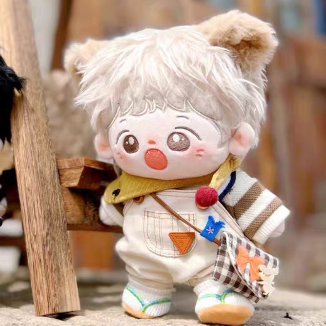 台現🇹🇼15cm棉花娃娃《開心鼠娃衣四件套》花田衣櫥原創設計｜不含娃與鞋-細節圖6