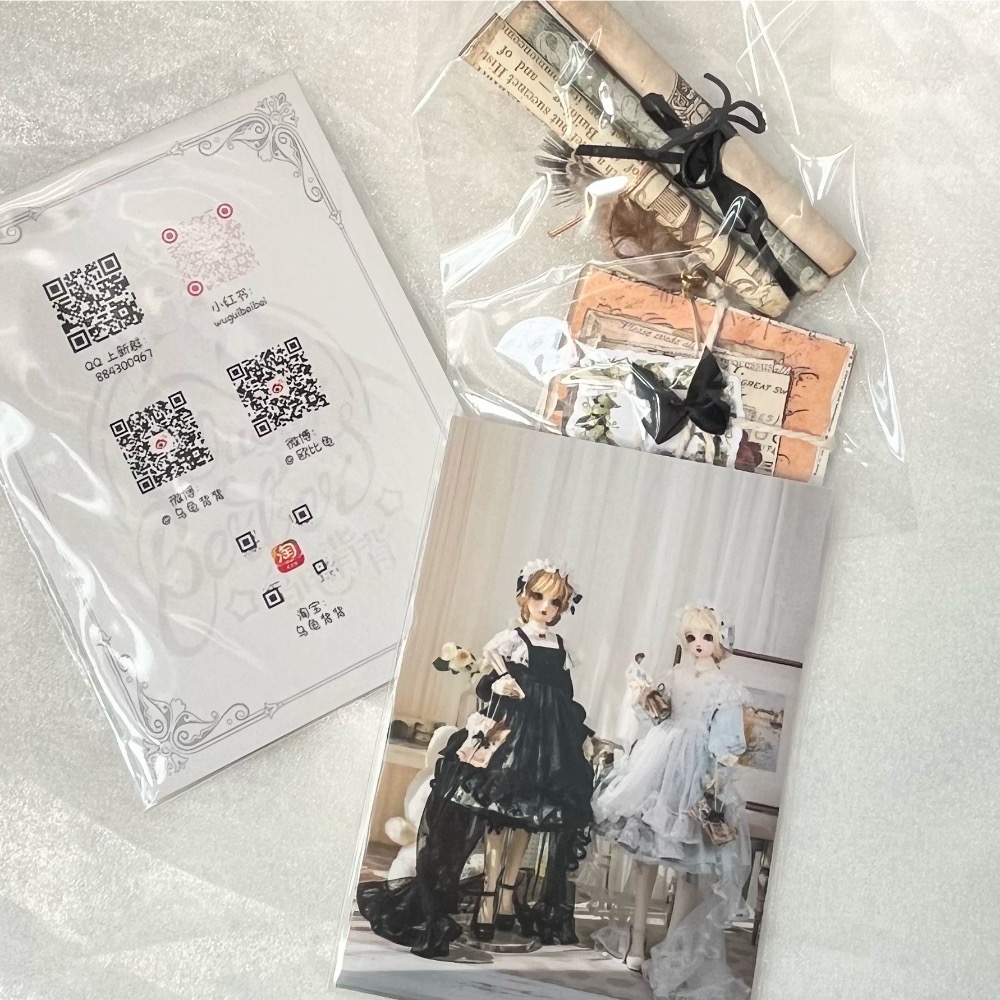 美品✨三分BJD娃衣 烏龜背背 歲月情詩 淺藍 大全套-細節圖4