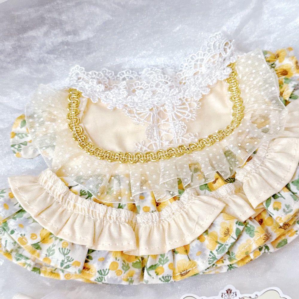美品✨20cm棉花娃衣《夏花》兩件組 XMYA工作室-細節圖2