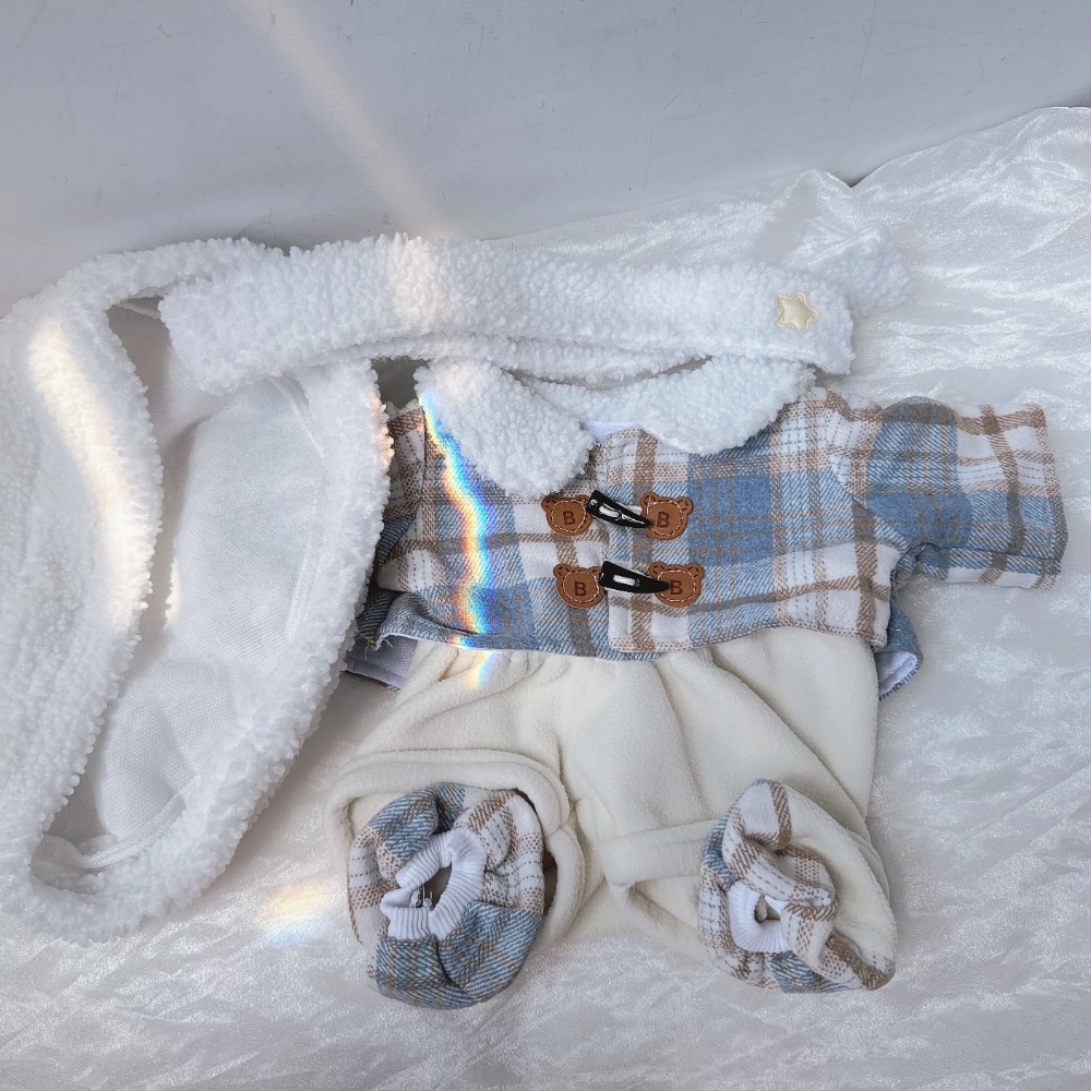 台現🇹🇼策策虎40cm《坐姿款 呆呆熊》無屬性原創娃衣 棉花娃娃-細節圖2