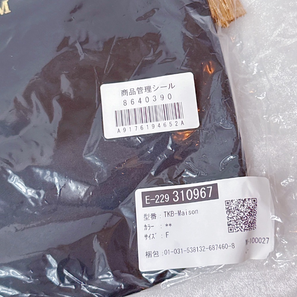 全新🎀 maison de fleur 德美 聯名 緞面 金色流蘇 托特 刀劍亂舞 德川美術館-細節圖2