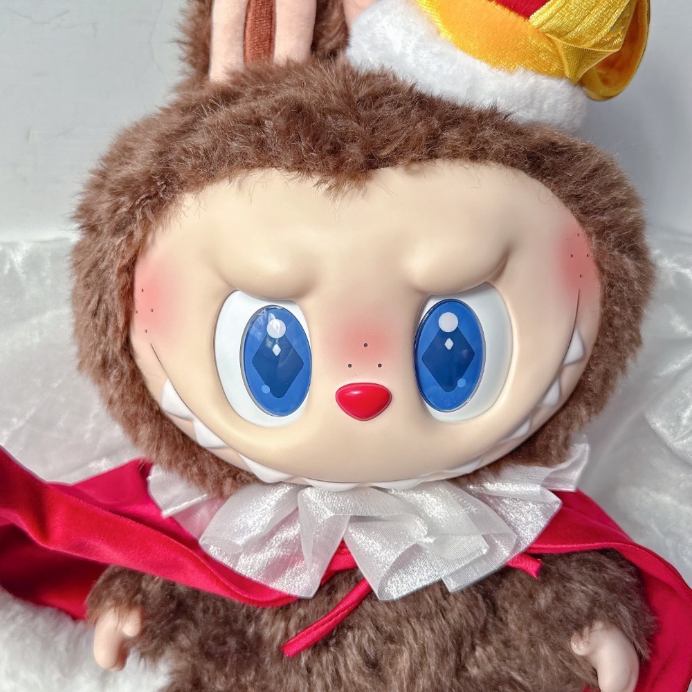 美品👑Labubu 37公分 象棋大冒險 國王 毛絨公仔 泡泡瑪特 popmart 拉布布-細節圖7