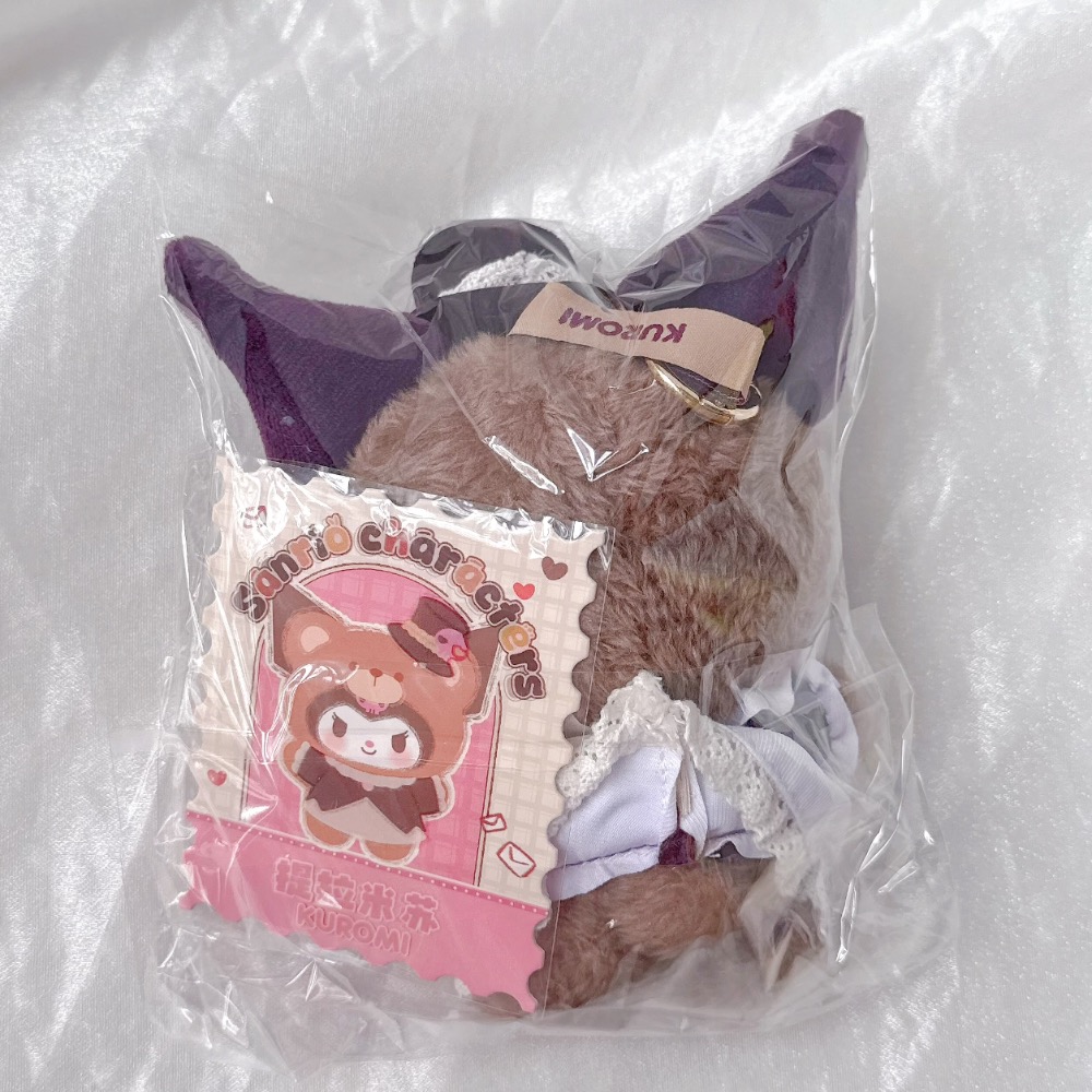 確認款☕️英倫下午茶 提拉米蘇 kuromi 搪膠毛絨玩偶 三麗鷗 庫洛米 酷洛米-細節圖2