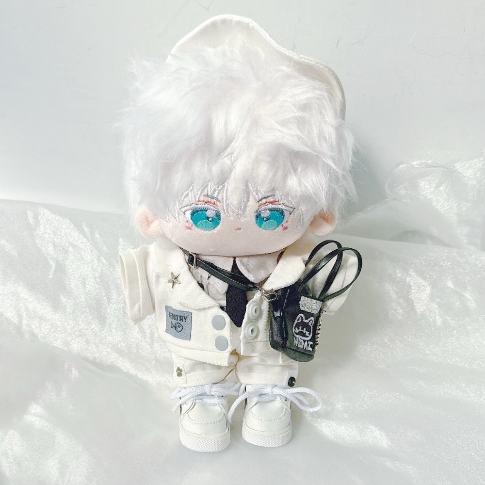 美品✨ 20公分 呆悟喵 五條悟 無骨 同人棉花娃 咒術迴戰-細節圖2