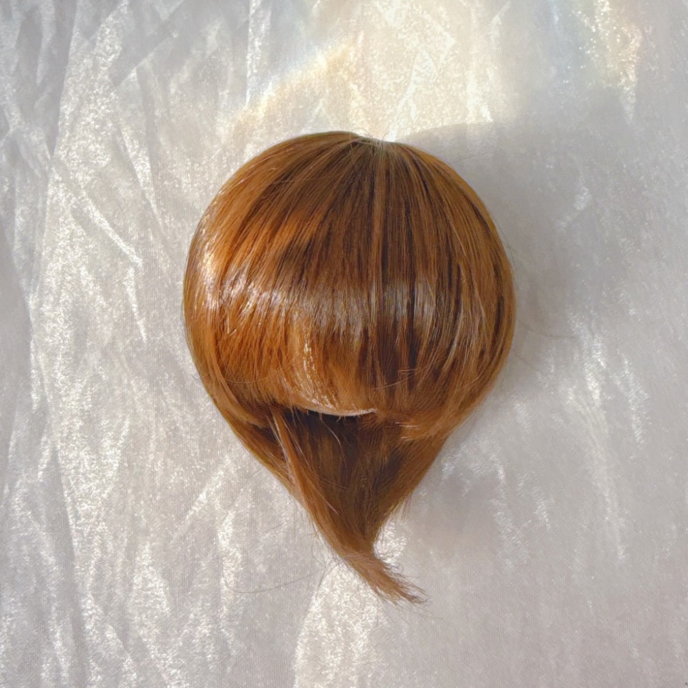 美品✨咔咔星球 bjd 3分 假髮 高溫絲短髮 反翹 深棕-細節圖4