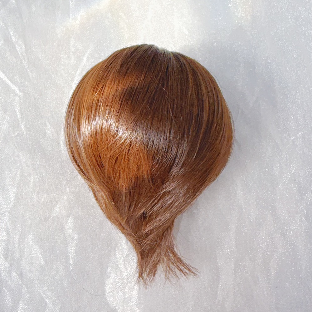 美品✨咔咔星球 bjd 3分 假髮 高溫絲短髮 反翹 深棕-細節圖5