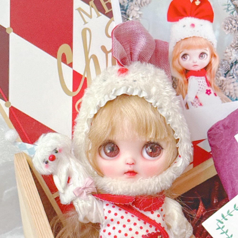 Weiwei改娃 泡泡布 可動眼 聖誕特別版大全套 Blythe 泡泡瑪特-細節圖4