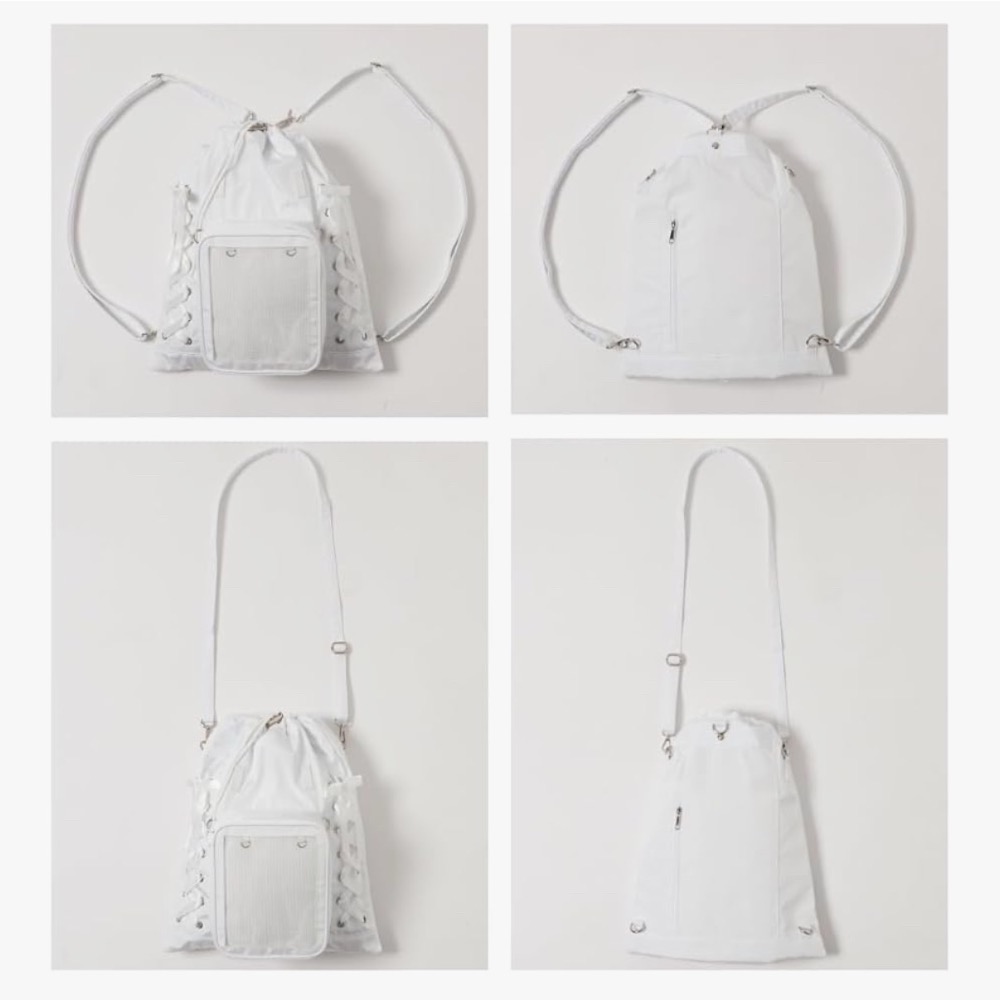 台現🇯🇵Wego兩用20cm棉花娃痛包 白色 後背 肩背 推活-細節圖6