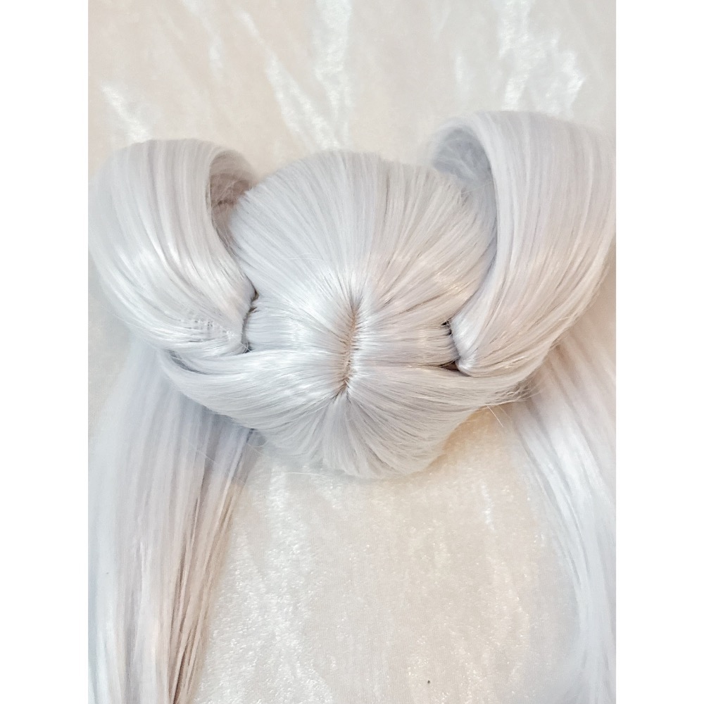 三分手改毛🐰芙莉蓮cos毛 眠森 固定式雙馬尾 bjd 娃用假髮-細節圖2