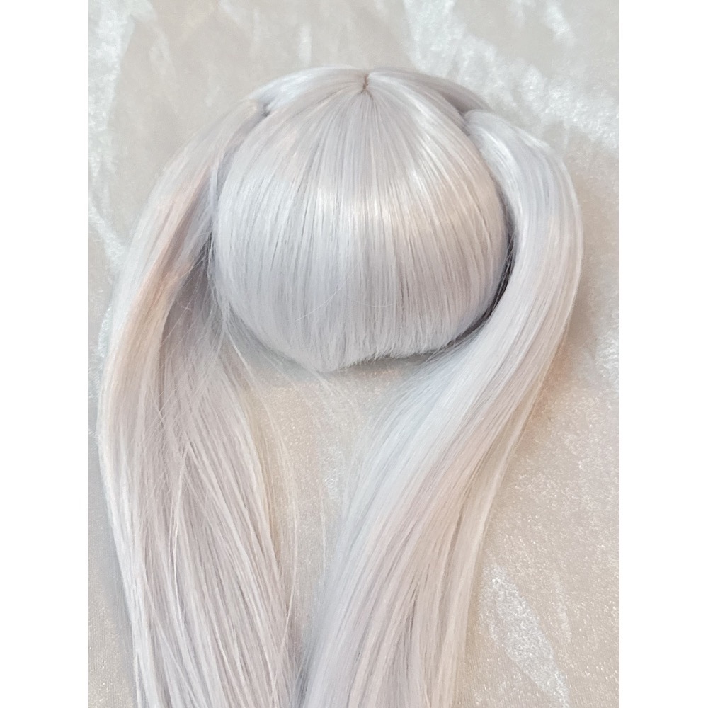 三分手改毛🐰芙莉蓮cos毛 眠森 固定式雙馬尾 bjd 娃用假髮-細節圖3