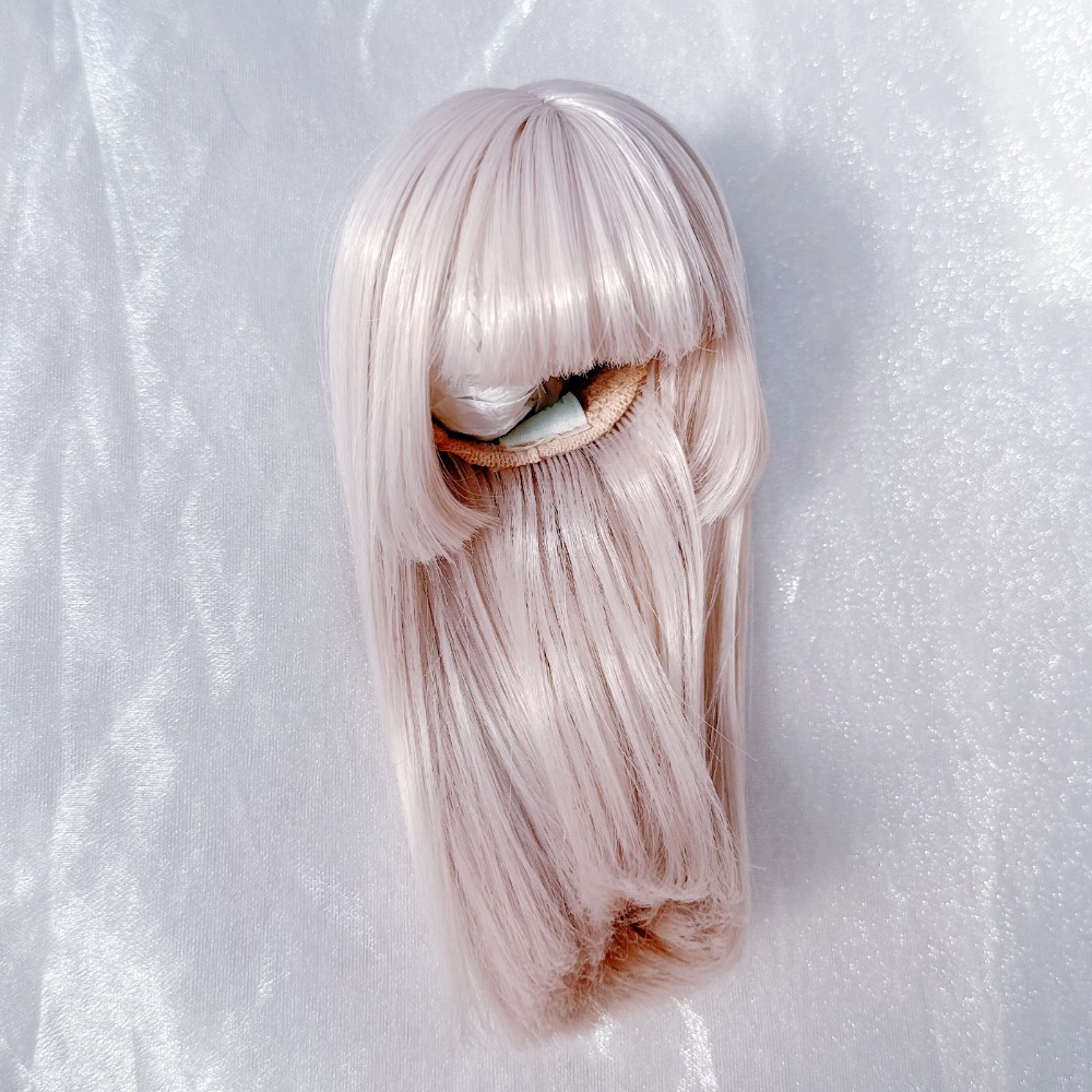 美品✨miucat 喵柒 bjd 4分 高溫絲假髮 公主切 姬髮 三刀平-細節圖3